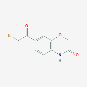 2H-1,4-Benzoxazin-3(4H)-one, 7-(2-bromoacetyl)-