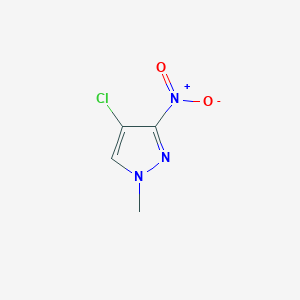 molecular formula C4H4ClN3O2 B3287386 4-Chloro-1-methyl-3-nitro-1h-pyrazole CAS No. 84547-94-4