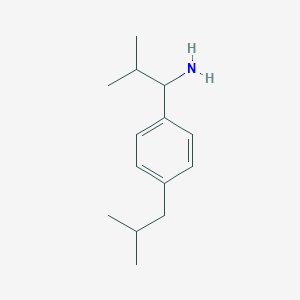 molecular formula C14H23N B3287768 1-(4-Isobutylphenyl)-2-methylpropan-1-amine CAS No. 847837-44-9