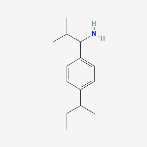 molecular formula C14H23N B3287775 1-[4-(Butan-2-yl)phenyl]-2-methylpropan-1-amine CAS No. 847837-45-0