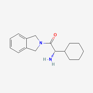 (2S)-2-Amino-2-cyclohexyl-1-(1,3-dihydro-2H-isoindol-2-YL)ethanone