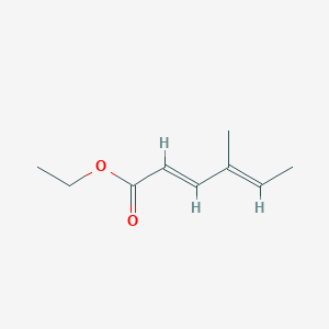 molecular formula C9H14O2 B032878 (2E,4E)-4-Methyl-2,4-hexadienoic acid ethyl ester CAS No. 90107-62-3