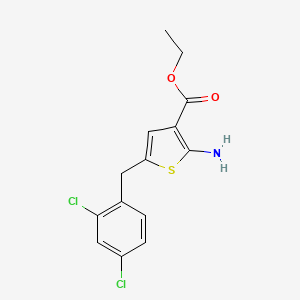 Ethyl 2-amino-5-(2,4-dichlorobenzyl)thiophene-3-carboxylate