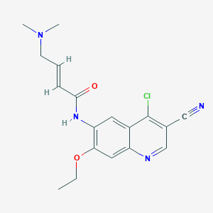 (E)-N-(4-chloro-3-cyano-7-ethoxyquinolin-6-yl)-4-(dimethylamino)but-2-enamide