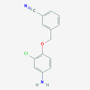 3-(4-Amino-2-chlorophenoxymethyl)benzonitrile