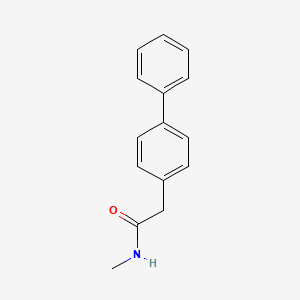 molecular formula C15H15NO B3287878 N-methyl-2-(4-phenylphenyl)acetamide CAS No. 84864-20-0