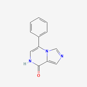 molecular formula C12H9N3O B3287953 5-phenylimidazo[1,5-a]pyrazin-8(7H)-one CAS No. 849199-59-3