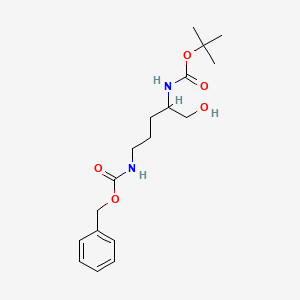 Benzyl tert-butyl (5-hydroxypentane-1,4-diyl)dicarbamate