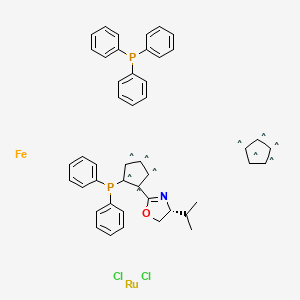 molecular formula C46H43Cl2FeNOP2Ru B3288020 Naud Catalyst SK-N003-1z CAS No. 849921-25-1