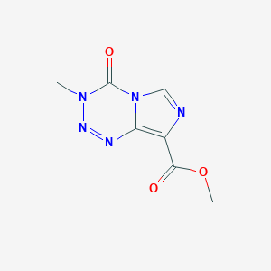 molecular formula C7H7N5O3 B3288033 Methyl 3-methyl-4-oxo-3,4-dihydroimidazo[5,1-d][1,2,3,5]tetrazine-8-carboxylate CAS No. 849939-95-3