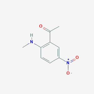 molecular formula C9H10N2O3 B3288065 1-(2-(Methylamino)-5-nitrophenyl)ethanone CAS No. 85020-82-2