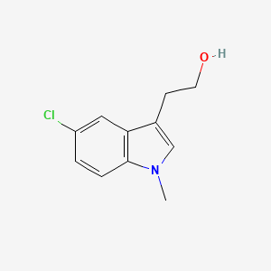 molecular formula C11H12ClNO B3288099 2-(5-Chloro-1-methyl-1H-indol-3-yl)ethan-1-ol CAS No. 850406-55-2