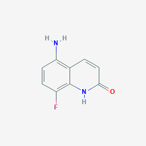 molecular formula C9H7FN2O B3288114 5-amino-8-fluoroquinolin-2(1H)-one CAS No. 850564-96-4