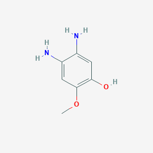 molecular formula C7H10N2O2 B3288118 Phenol,  4,5-diamino-2-methoxy- CAS No. 850689-55-3