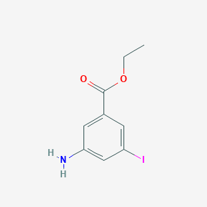 molecular formula C9H10INO2 B3288141 Ethyl 3-amino-5-iodobenzoate CAS No. 850864-50-5