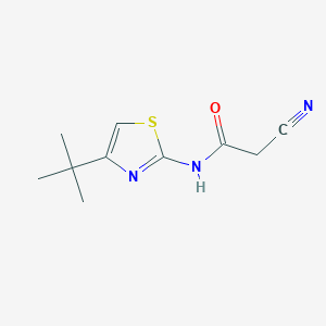 molecular formula C10H13N3OS B3288214 N-(4-tert-butyl-1,3-thiazol-2-yl)-2-cyanoacetamide CAS No. 851169-60-3