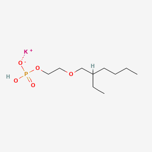 molecular formula C10H22KO5P B3288280 Potassium (2-((2-ethylhexyl)oxy)ethyl) hydrogenphosphate CAS No. 85153-36-2