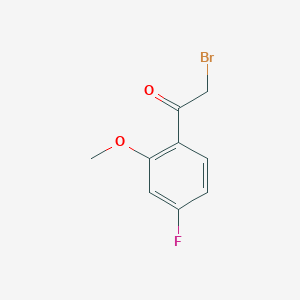 molecular formula C9H8BrFO2 B3288290 2-Bromo-1-(4-fluoro-2-methoxyphenyl)ethanone CAS No. 851634-64-5