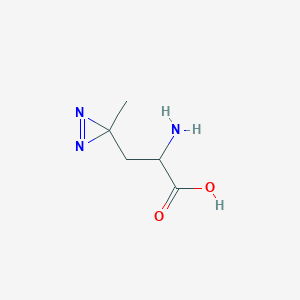 molecular formula C5H9N3O2 B3288362 3-(3-methyl-3-diazirinyl)-DL-alanine CAS No. 851960-84-4