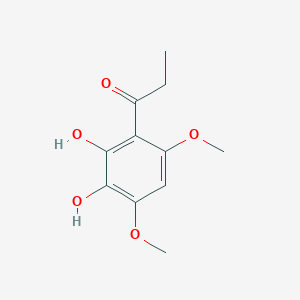 molecular formula C11H14O5 B032884 1-(2,3-Dihydroxy-4,6-dimethoxyphenyl)propan-1-one CAS No. 94190-89-3