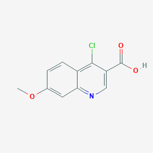 molecular formula C11H8ClNO3 B3288425 4-Chloro-7-methoxyquinoline-3-carboxylic acid CAS No. 852062-08-9