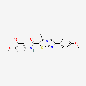 N-(3,4-dimethoxyphenyl)-6-(4-methoxyphenyl)-3-methylimidazo[2,1-b][1,3]thiazole-2-carboxamide