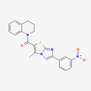 (3,4-dihydroquinolin-1(2H)-yl)(3-methyl-6-(3-nitrophenyl)imidazo[2,1-b]thiazol-2-yl)methanone
