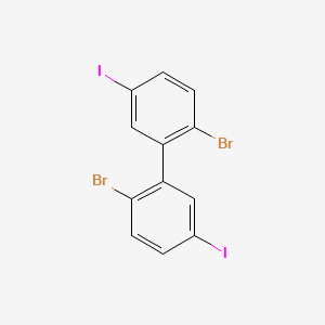 molecular formula C12H6Br2I2 B3288512 2,2'-Dibromo-5,5'-diiodo-1,1'-biphenyl CAS No. 852139-02-7