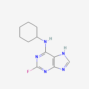 molecular formula C11H14FN5 B3288532 2-氟-6-环己基氨基嘌呤 CAS No. 852231-88-0