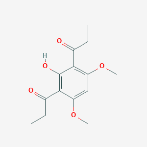 molecular formula C14H18O5 B032887 1,1'-(2-Hydroxy-4,6-dimethoxy-1,3-phenylene)bis-1-propanone CAS No. 94190-87-1