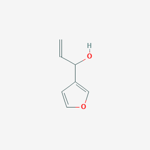 molecular formula C7H8O2 B3288799 1-(Furan-3-yl)prop-2-en-1-ol CAS No. 852998-61-9
