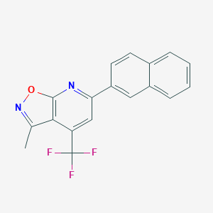molecular formula C18H11F3N2O B3288818 3-Methyl-6-(2-naphthyl)-4-(trifluoromethyl)isoxazolo[5,4-b]pyridine CAS No. 853312-75-1