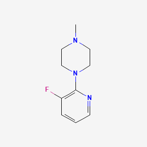 molecular formula C10H14FN3 B3288921 1-(3-Fluoropyridin-2-yl)-4-methylpiperazine 