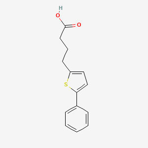 molecular formula C14H14O2S B3288932 4-(5-Phenylthiophen-2-yl)butanoic acid CAS No. 853921-26-3