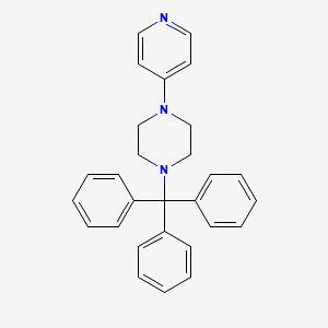 molecular formula C28H27N3 B3288987 1-(Pyridin-4-yl)-4-tritylpiperazine CAS No. 854159-13-0
