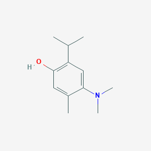 molecular formula C12H19NO B3289049 4-(dimethylamino)-2-isopropyl-5-methylphenol CAS No. 854631-75-7