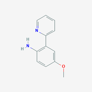 molecular formula C12H12N2O B3289087 4-Methoxy-2-(pyridin-2-yl)aniline CAS No. 854898-06-9