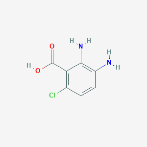 molecular formula C7H7ClN2O2 B3289124 2,3-Diamino-6-chlorobenzoic acid CAS No. 855470-73-4