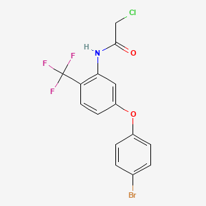 N-[5-(4-bromophenoxy)-2-(trifluoromethyl)phenyl]-2-chloroacetamide