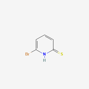 molecular formula C5H4BrNS B3289183 6-bromo-2(1h)-pyridinethione CAS No. 856013-03-1