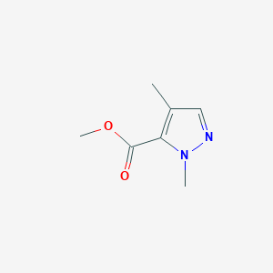 molecular formula C7H10N2O2 B3289217 Methyl 1,4-dimethyl-1H-pyrazole-5-carboxylate CAS No. 856343-97-0