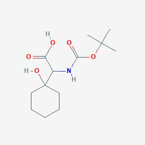 2-{[(Tert-butoxy)carbonyl]amino}-2-(1-hydroxycyclohexyl)acetic acid