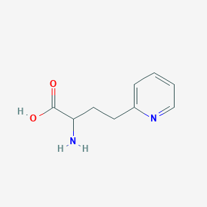 molecular formula C9H12N2O2 B3289263 2-Amino-4-(pyridin-2-yl)butanoic acid CAS No. 856858-86-1