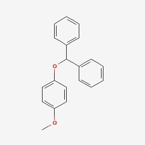 molecular formula C20H18O2 B3289264 ((4-Methoxyphenoxy)methylene)dibenzene CAS No. 85686-16-4