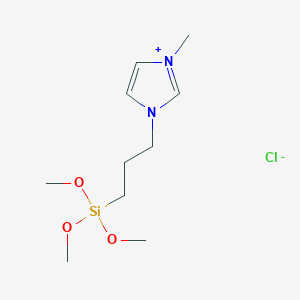 molecular formula C10H21ClN2O3Si B3289273 1-(Propyltrimethoxyl)-3-methylimidazolium chloride CAS No. 856925-70-7