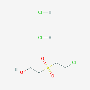 molecular formula C4H11Cl3O3S B3289331 2-(Chloroethylsulfonyl)ethanol dihydrochloride CAS No. 85739-74-8