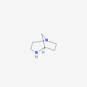 molecular formula C6H12N2 B3289373 (5R)-1,4-Diaza-bicyclo[3.2.1]octane CAS No. 857521-72-3