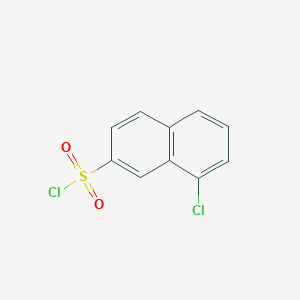 molecular formula C10H6Cl2O2S B3289549 8-Chloronaphthalene-2-sulfonyl chloride CAS No. 85915-71-5