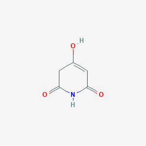 molecular formula C5H5NO3 B3289616 4-hydroxy-1,2,3,6-tetrahydropyridine-2,6-dione CAS No. 859749-74-9