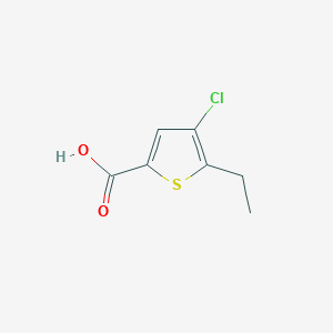 molecular formula C7H7ClO2S B3289628 4-Chloro-5-ethylthiophene-2-carboxylic acid CAS No. 859794-04-0